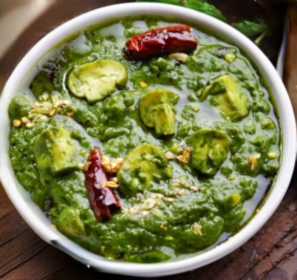 Palak mushroom