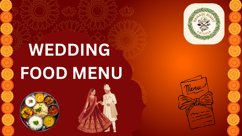 Wedding 🥑 food menu