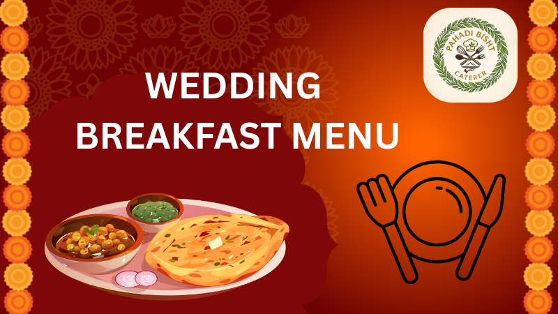 Wedding breakfast and keertan menu