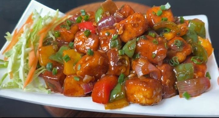 Paneer chilli dry