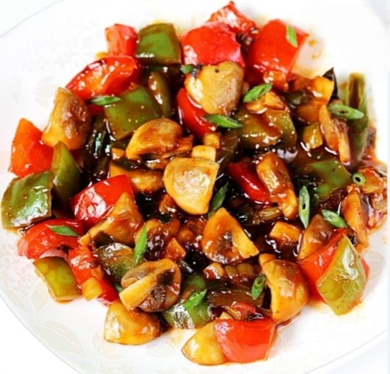 Mushroom chilli dry